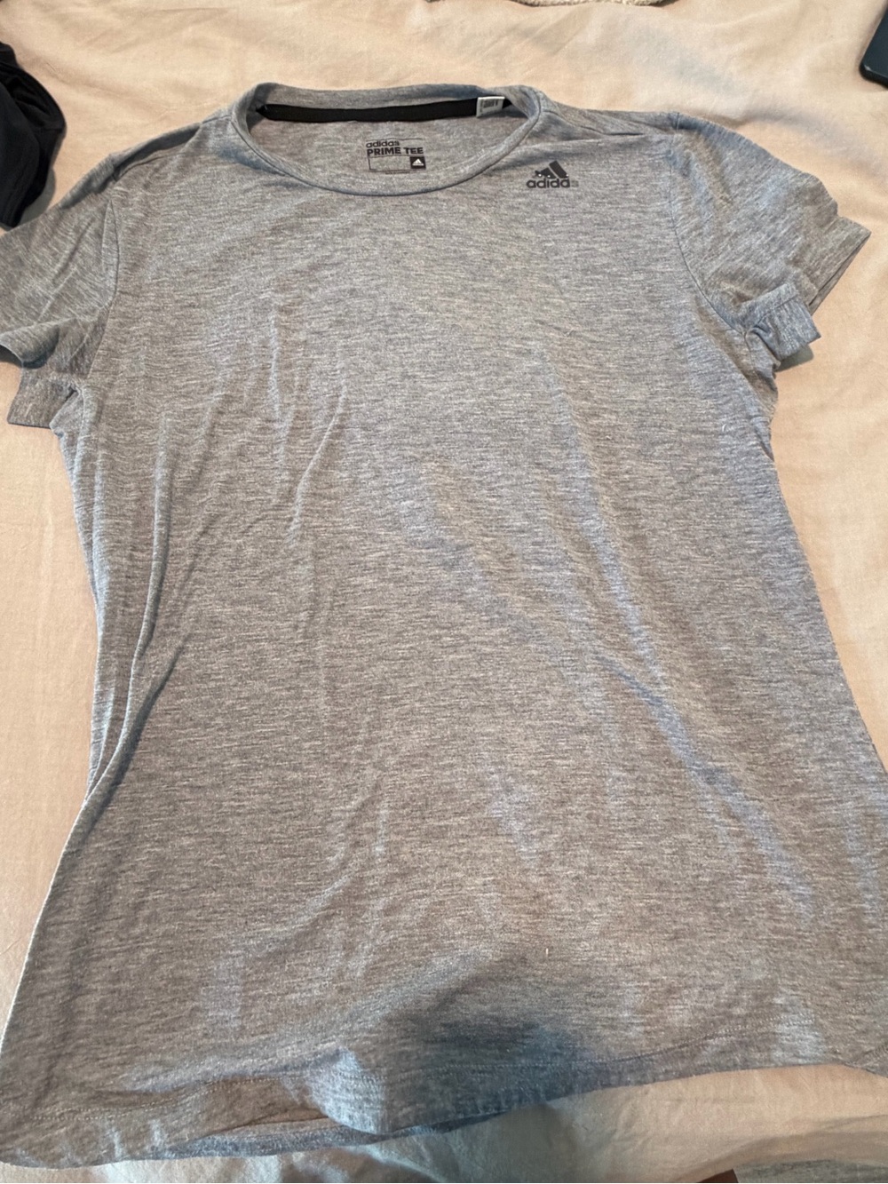 adidas Women’s Heather Gray Short Sleeve Performance Tee